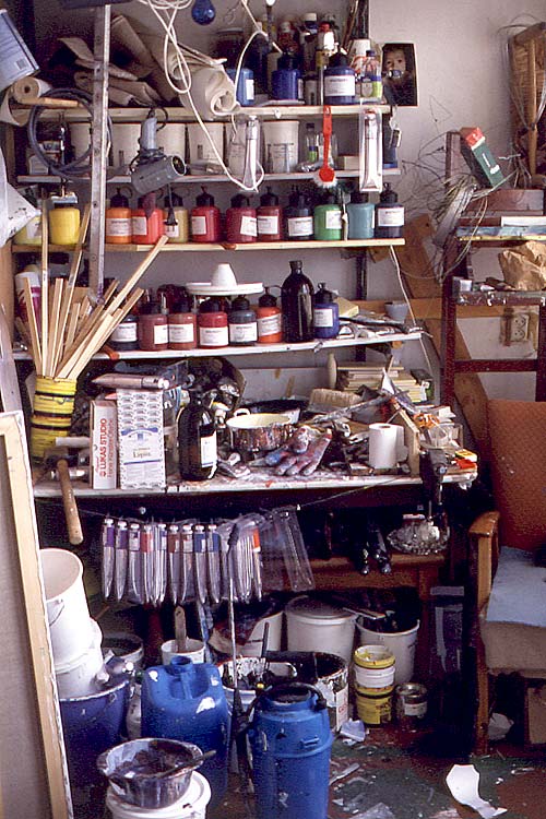 Part of atelier at the Wijde Begijnestraat